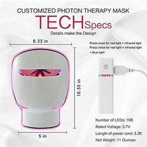 Red light anti-aging mask by Bestqool. MULTICOLOR RED, blue, and red, infrared.